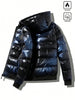 Padded Hooded Coat Blue - 1