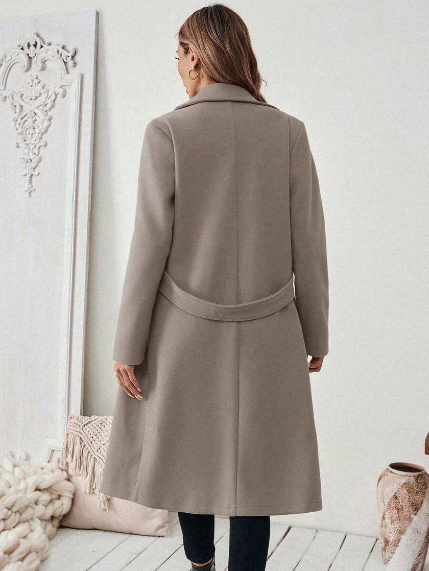 Camel Wool Blend Coat - 8
