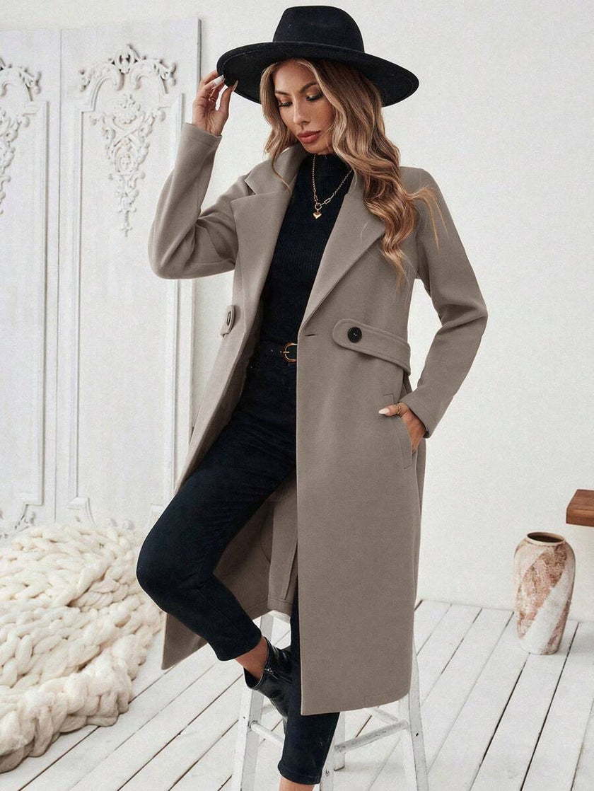 Camel Wool Blend Coat - 10