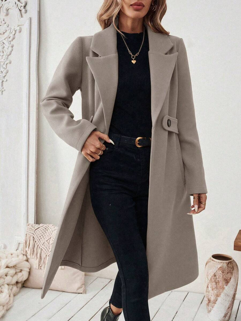 Camel Wool Blend Coat - 12