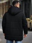 Padded Hooded Jacket Black - 2