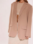 Elegant Blazer Dress Brown - 10