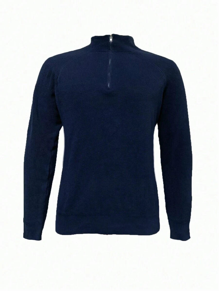 Stylish Half Zip Sweater - 10