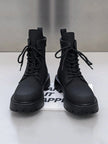 Vintage Black Combat Boots - 5