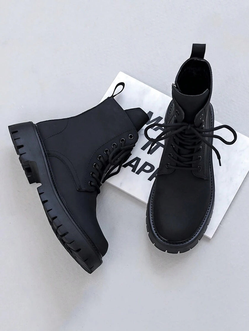 Vintage Black Combat Boots - 3