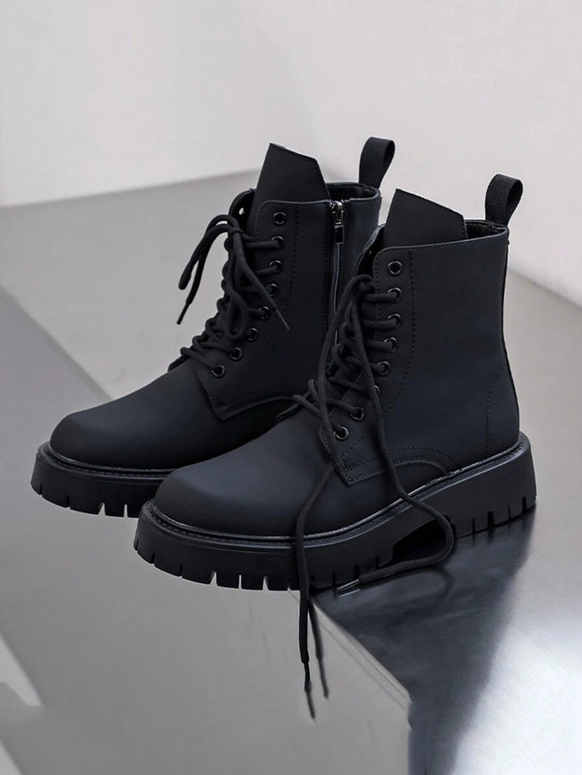 Vintage Black Combat Boots - 1