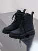 Vintage Black Combat Boots - 1