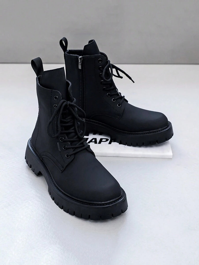 Vintage Black Combat Boots - 4