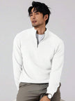 Stylish Half Zip Sweater - 37