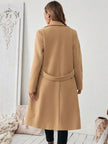 Camel Wool Blend Coat - 26
