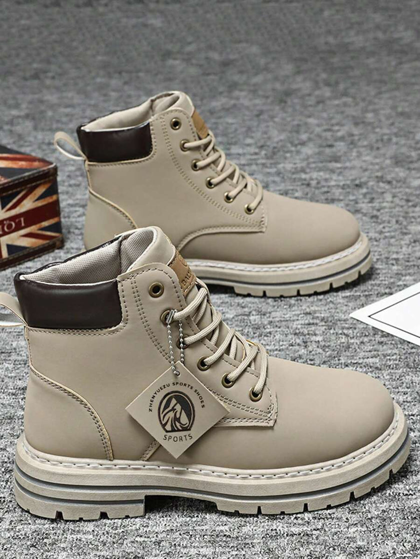 Waterproof Hiking Boots Khaki - 4