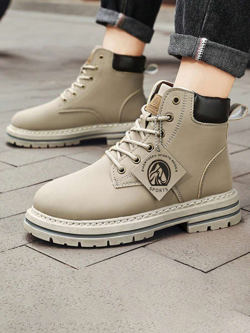 Waterproof Hiking Boots Khaki - 2