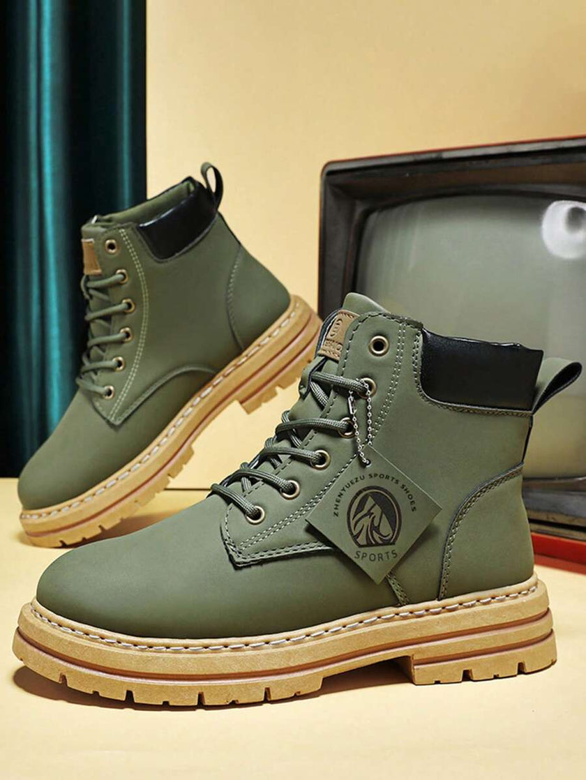 Waterproof Hiking Boots Khaki - 18