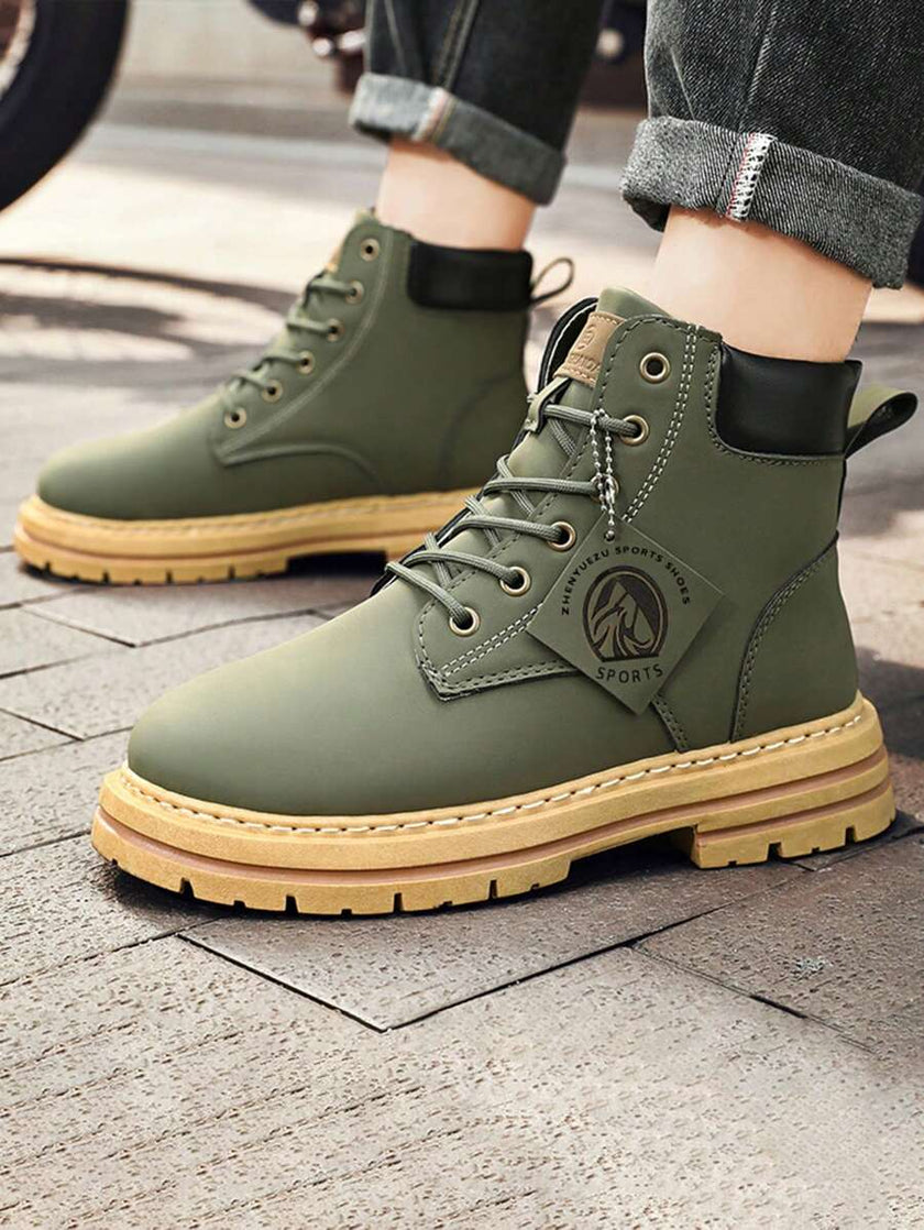 Waterproof Hiking Boots Khaki - 17