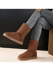 Cozy Suede Snow Boots - 5