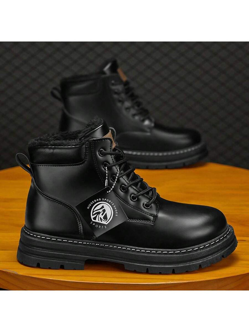 Stylish Winter Boots Grey - 5