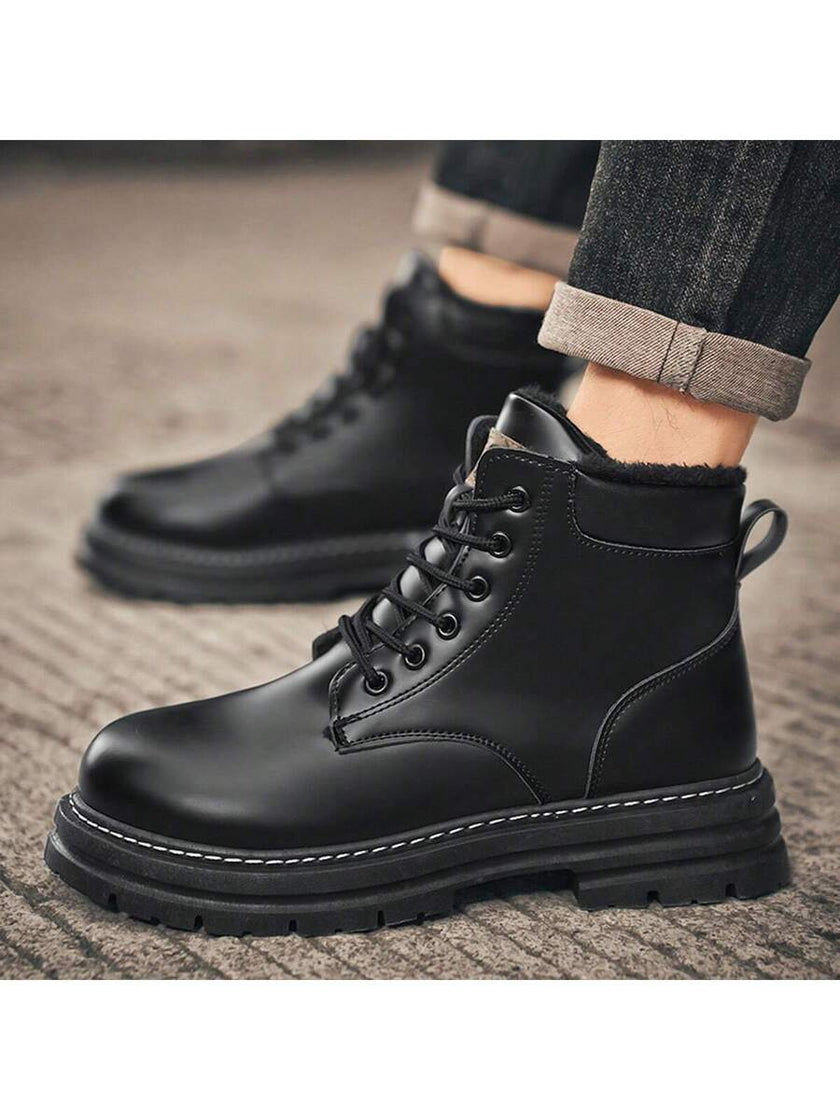 Stylish Winter Boots Grey - 7