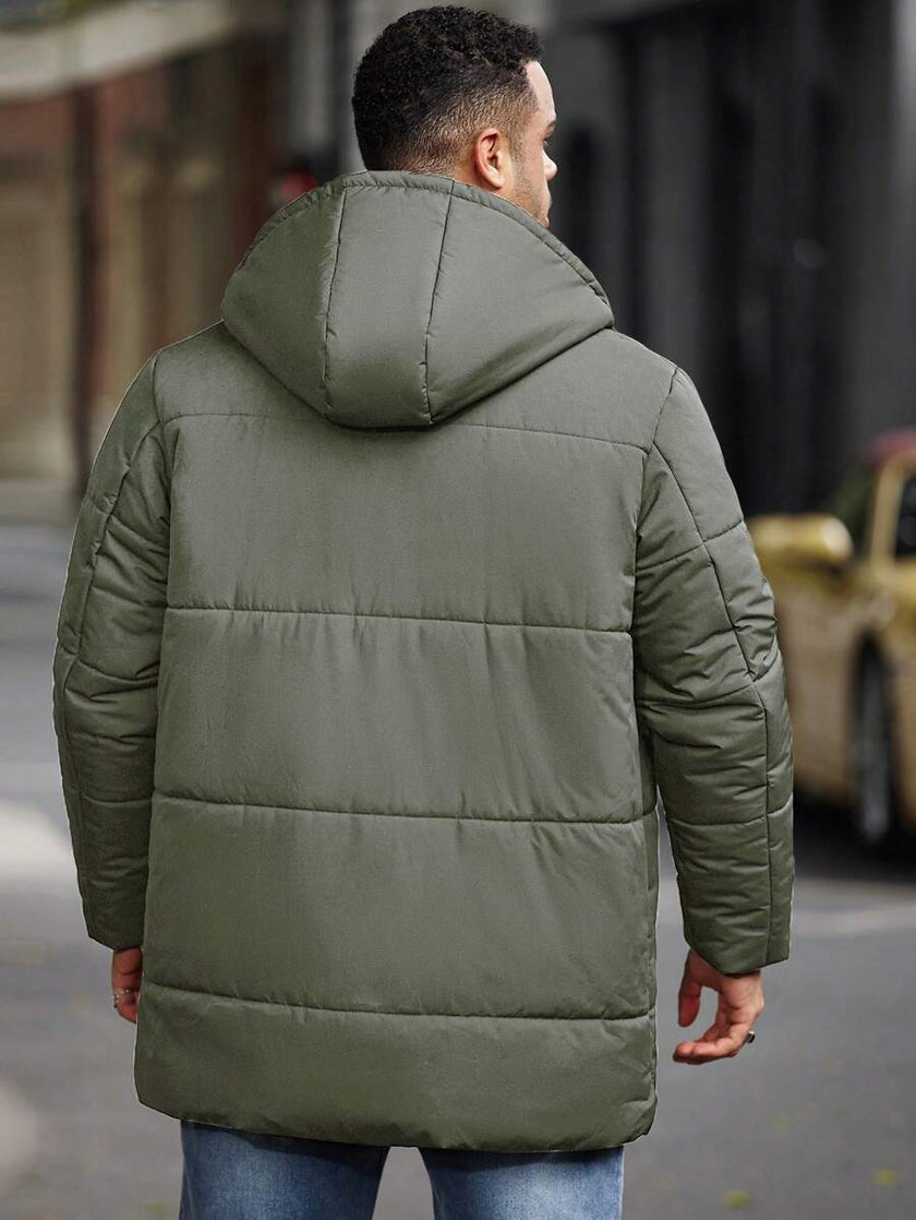 Padded Hooded Jacket Black - 11