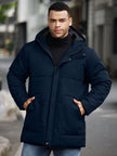 Padded Hooded Jacket Black - 23