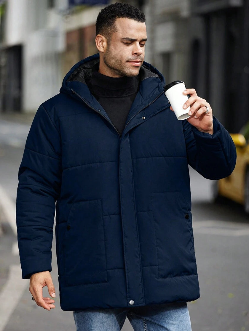 Padded Hooded Jacket Black - 25