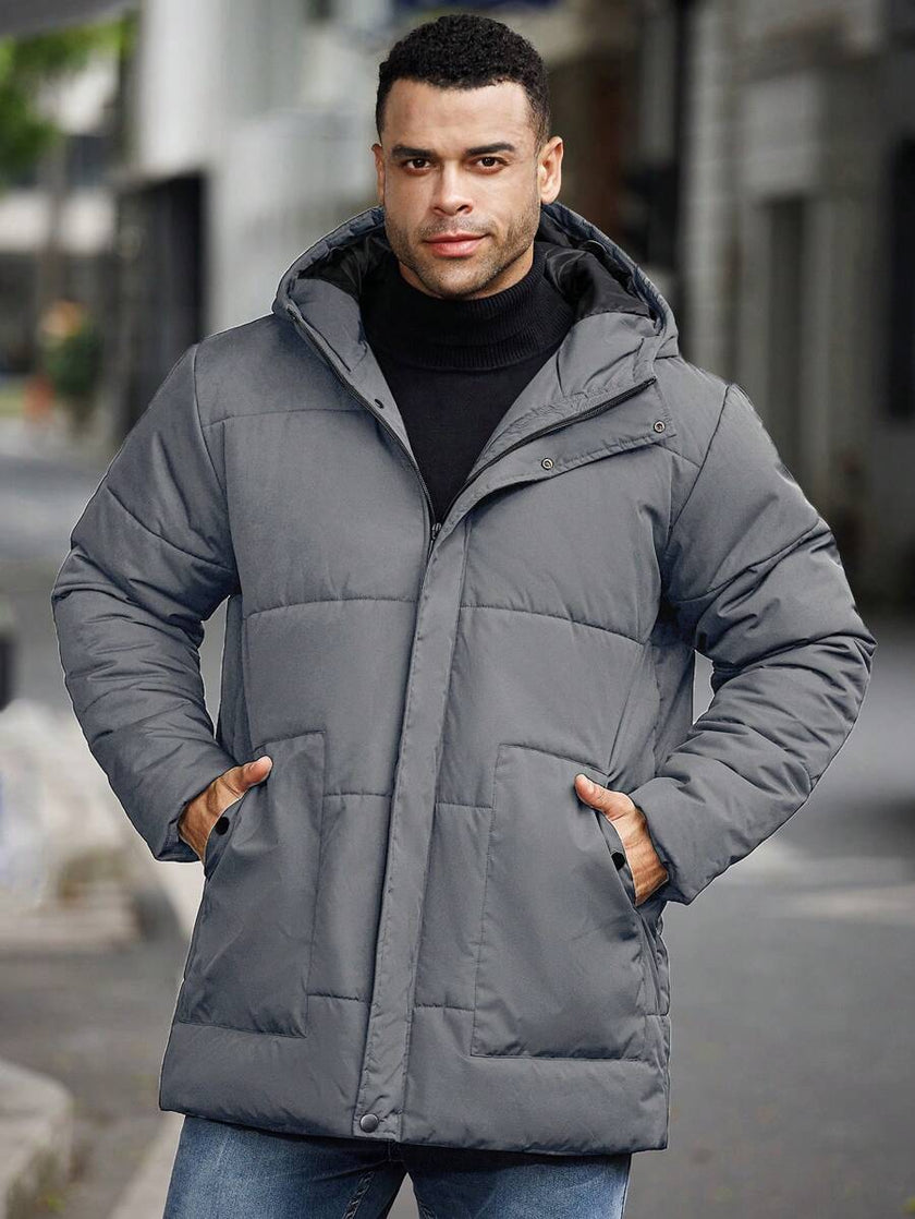 Padded Hooded Jacket Black - 18