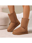 Cozy Suede Snow Boots - 16