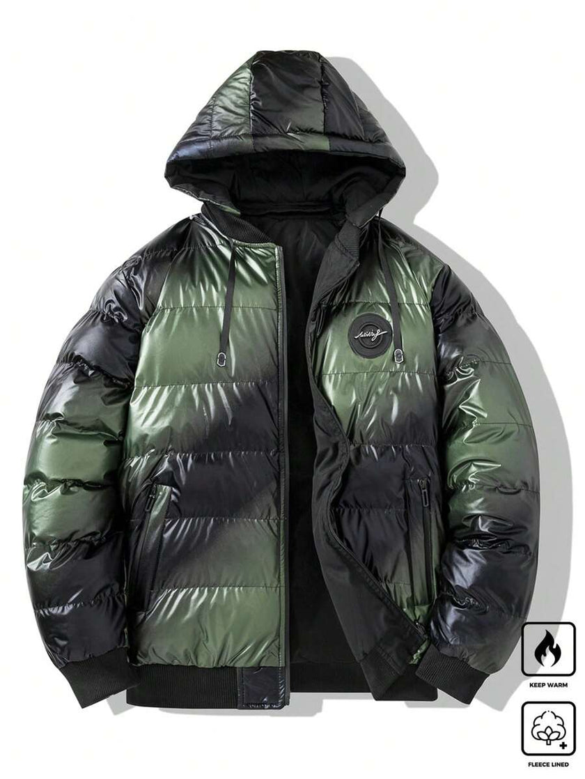 Padded Hooded Coat Blue - 9