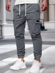 Slim Fit Cargo Trousers Dark Grey
