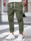 Slim Fit Cargo Trousers Dark Grey