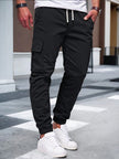 Slim Fit Cargo Trousers Dark Grey