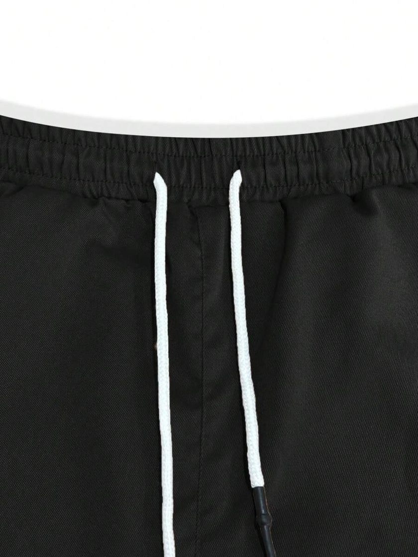 Slim Fit Cargo Trousers Dark Grey