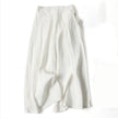 FJØRNA lightweight summer women's trousers with high waist, wide leg, and front pockets, perfect for casual warm-weather wear.