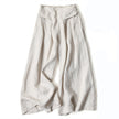 FJØRNA women's lightweight summer trousers with high waist and wide-leg design featuring functional pockets, suitable for casual wear.