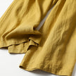FJØRNA lightweight high waist summer trousers for women with wide legs and front pockets, casual and stylish fit.