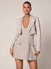 Elegant Blazer Set Taupe - 4