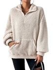Plush Stand Collar Sweater