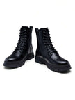 Black Combat Boots High Top - 13