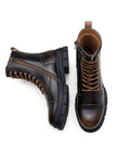 Black Combat Boots High Top - 7