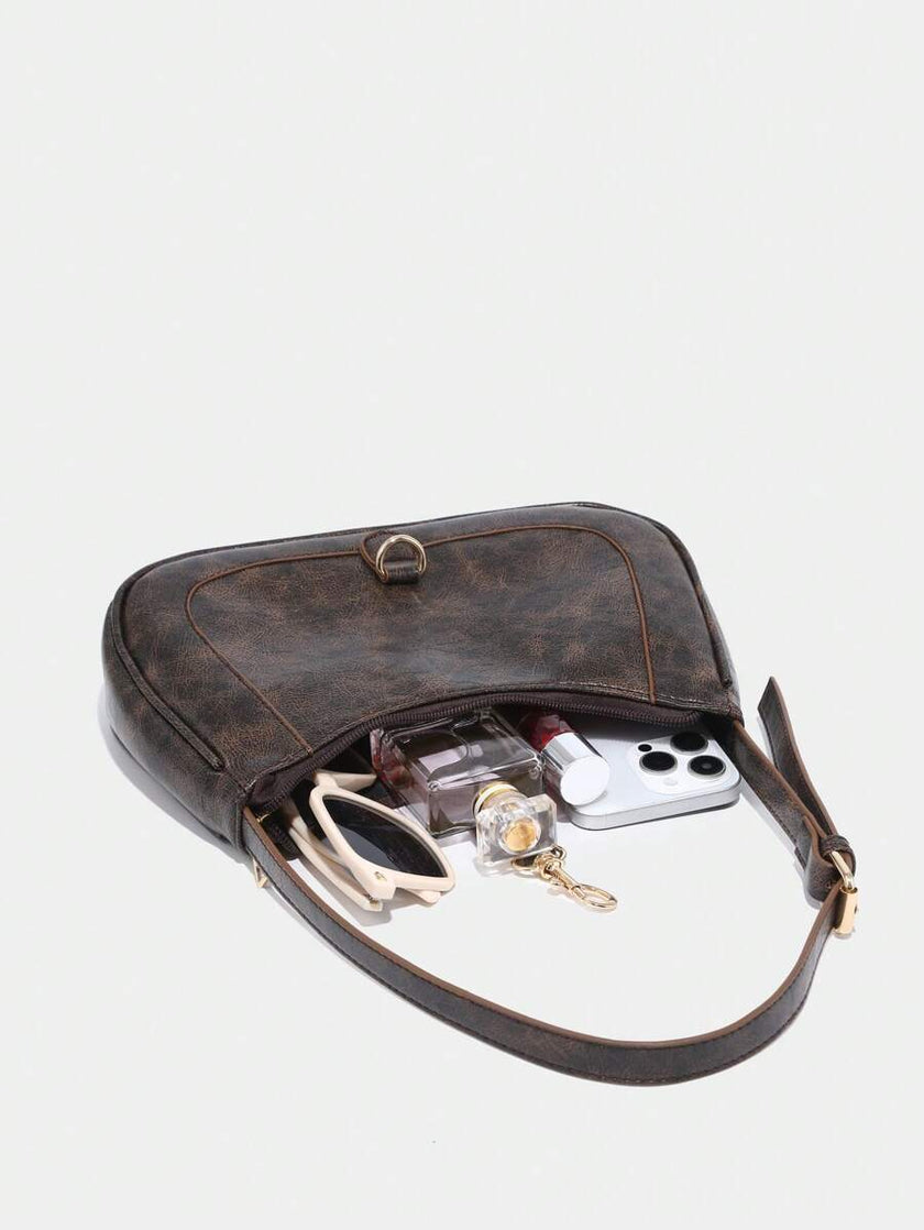 Chic Crescent Bag Burgundy