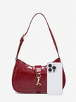 Chic Crescent Bag Burgundy