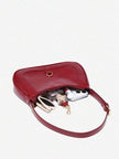 Chic Crescent Bag Burgundy