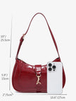 Chic Crescent Bag Burgundy