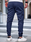 Slim Fit Cargo Trousers Dark Grey