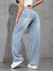 Retro Straight Leg Jeans