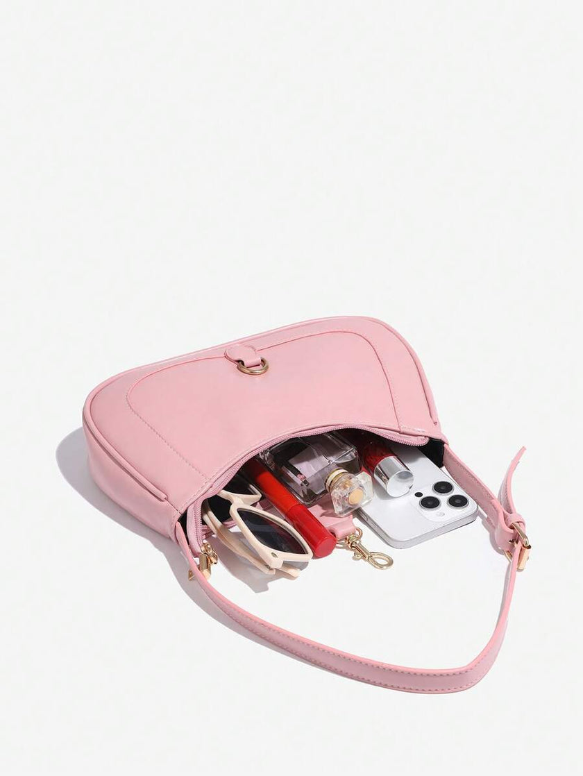 Chic Crescent Bag Burgundy