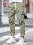Slim Fit Cargo Trousers Dark Grey