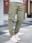 Slim Fit Cargo Trousers Dark Grey