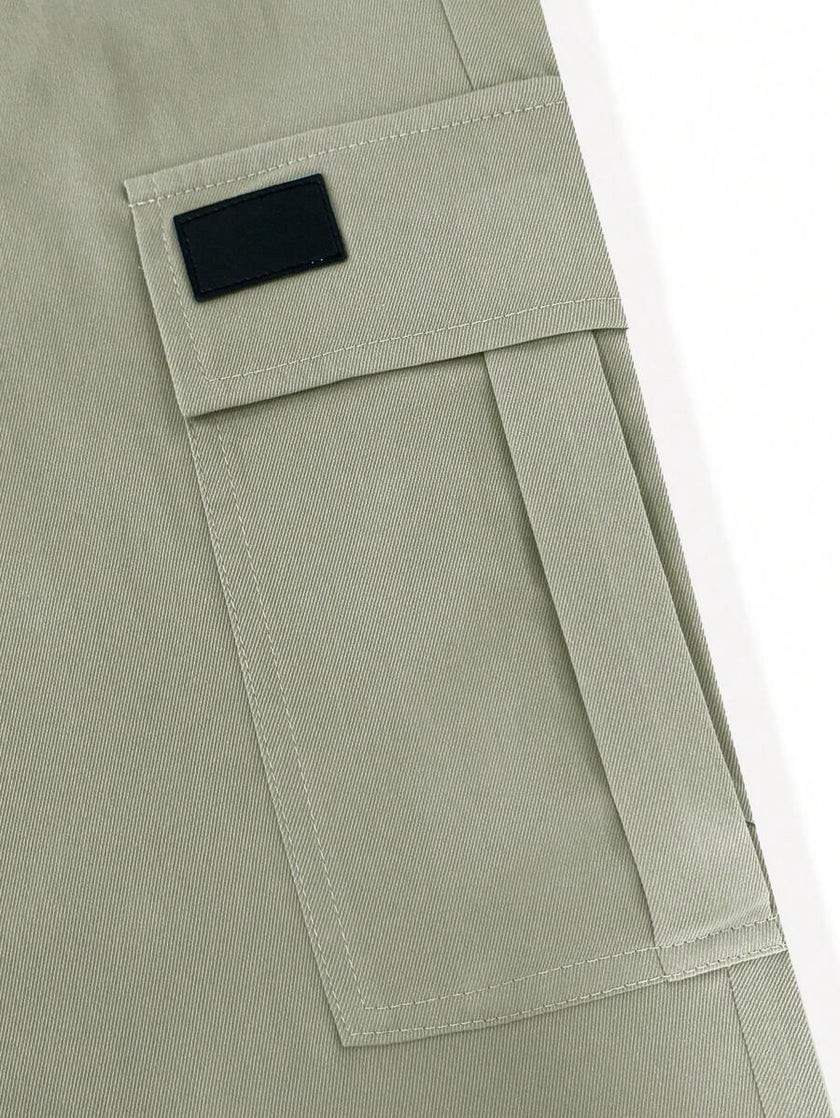 Slim Fit Cargo Trousers Dark Grey