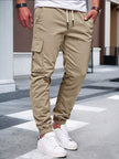 Slim Fit Cargo Trousers Dark Grey