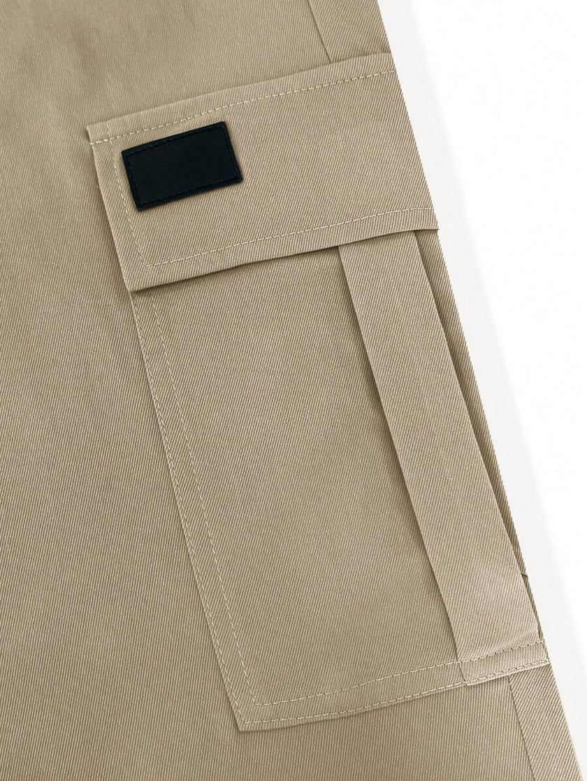 Slim Fit Cargo Trousers Dark Grey